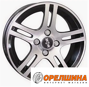 Канкан  алмаз люкс черный  5,5х14  4х100  ЕТ38  67,1